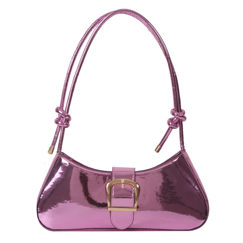 Wholesale Fashionable casual simple solid color texture underarm shoulder bag